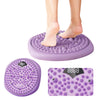 Waist Twisting Disc Type-C Charging Magnetic Acupressure Mat No-Slip Turntable Foot Massage Fitness Board for Body Shaping Sport