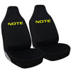 Note Car Seat Covers ( 1+1 ) | Pro Yellow Edition